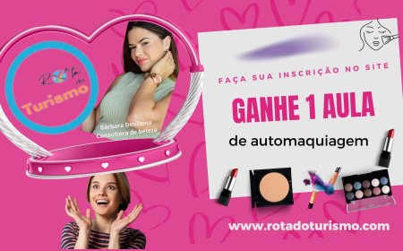 Faça seu cadastro na Rota do Turismo e ganhe uma aula de automaquiagem e colorimetria