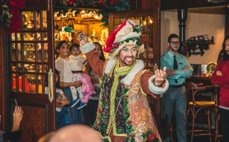 Natal luz num hotel que parece um Filme de Natal