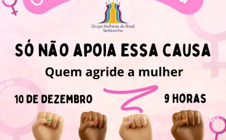 Convite para apoiar a Caminhada pelo Fim da Violência contra Mulheres e Meninas.