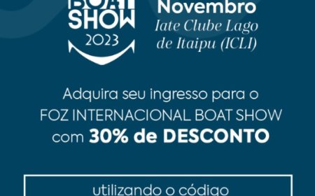 Dia 23 Ministro do Turismo participa do lançamento da 1ª feira Foz Internacional Boat Show