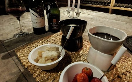 Vinhos e founde na cave é novidade na Courmayeur