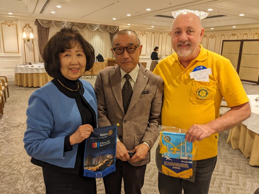 Luiz Maggio, um dos fundadores do Rotary Club de Ribeirão Preto-Califórnia, visita o Japão