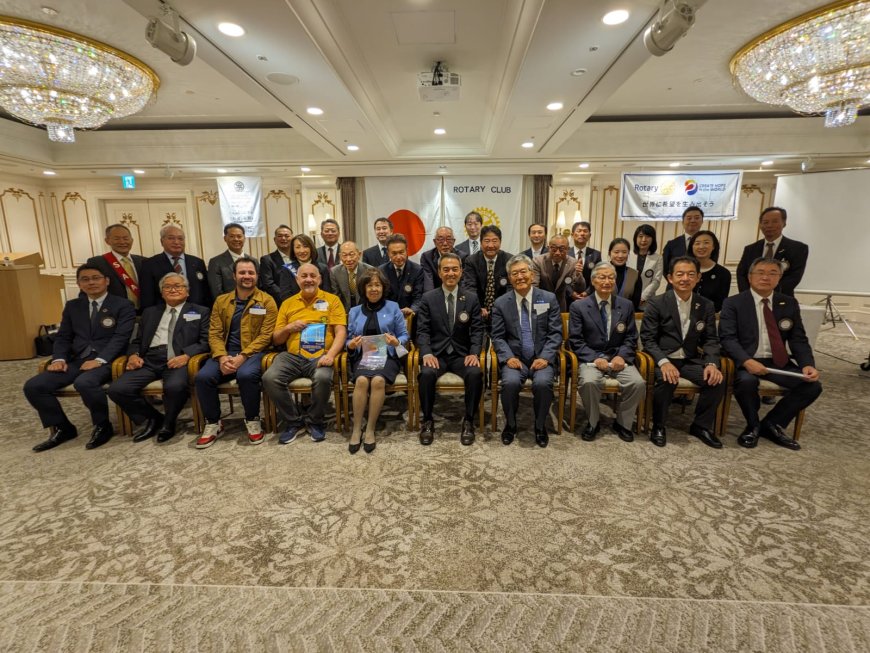 Luiz Maggio, um dos fundadores do Rotary Club de Ribeirão Preto-Califórnia, visita o Japão