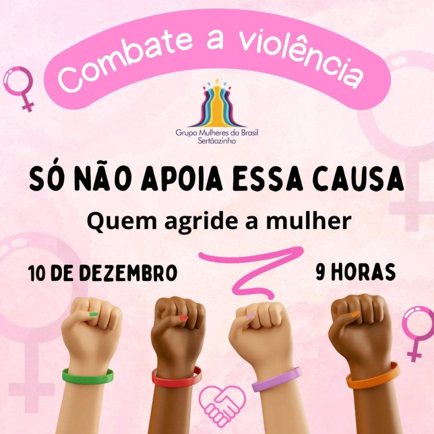 Convite para apoiar a Caminhada pelo Fim da Violência contra Mulheres e Meninas.