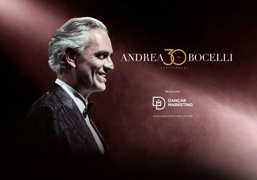 Andrea Bocelli anuncia concerto em celebração aos seus 30 anos de carreira em Brasília