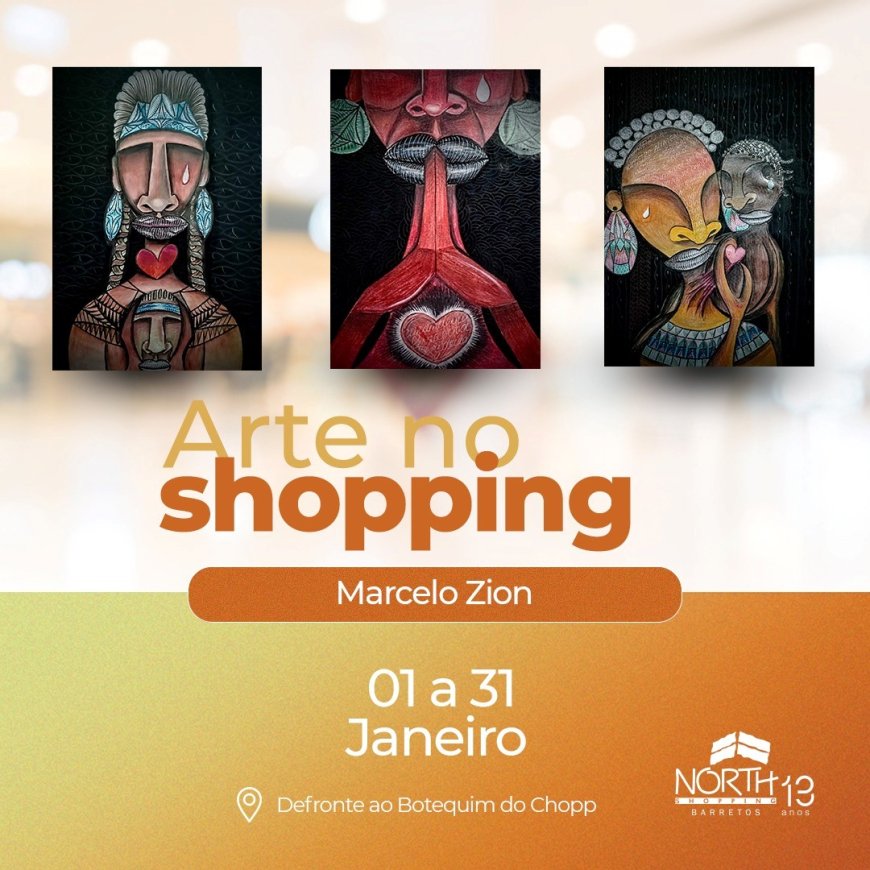 Marcelo Zion e suas “Mães Pretas” abrem o Arte no Shopping de 2024     Obras da exposição nasceram da vontade de dar visibi