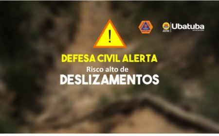 Ubatuba apresenta risco alto de deslizamento de massa