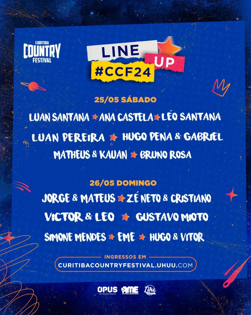 Curitiba Country Festival 2024: contagem regressiva para o maior festival de música do Paraná 