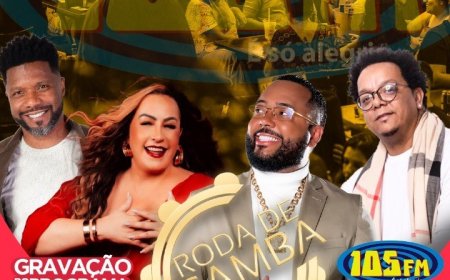 PALCO DA PRAÇA A RECEBE MAIS UMA ‘RODA DE SAMBA DA 105FM’