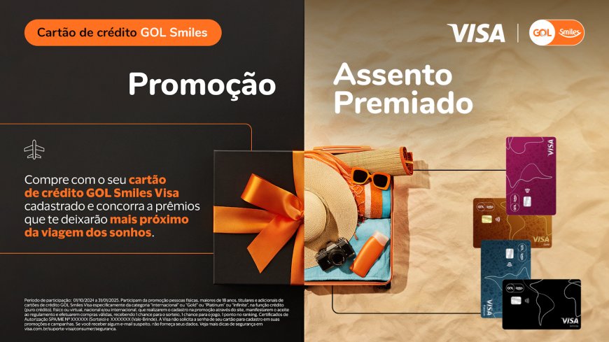 Assento premiado: Smiles e Visa sorteiam milhas e pacotes completos de viagens