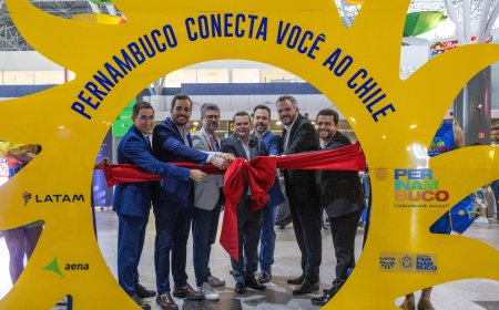 Com tripulação pernambucana, LATAM inaugura Recife-Santiago e alcança marca histórica de 9 rotas Brasil-Chile