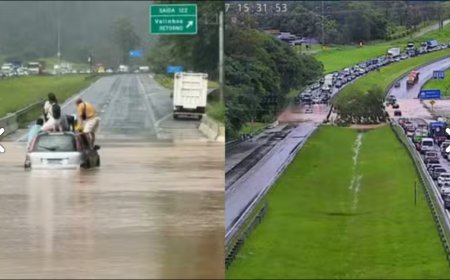 Rodovia Dom Pedro é bloqueada nos dois sentidos após rio transbordar no interior de SP