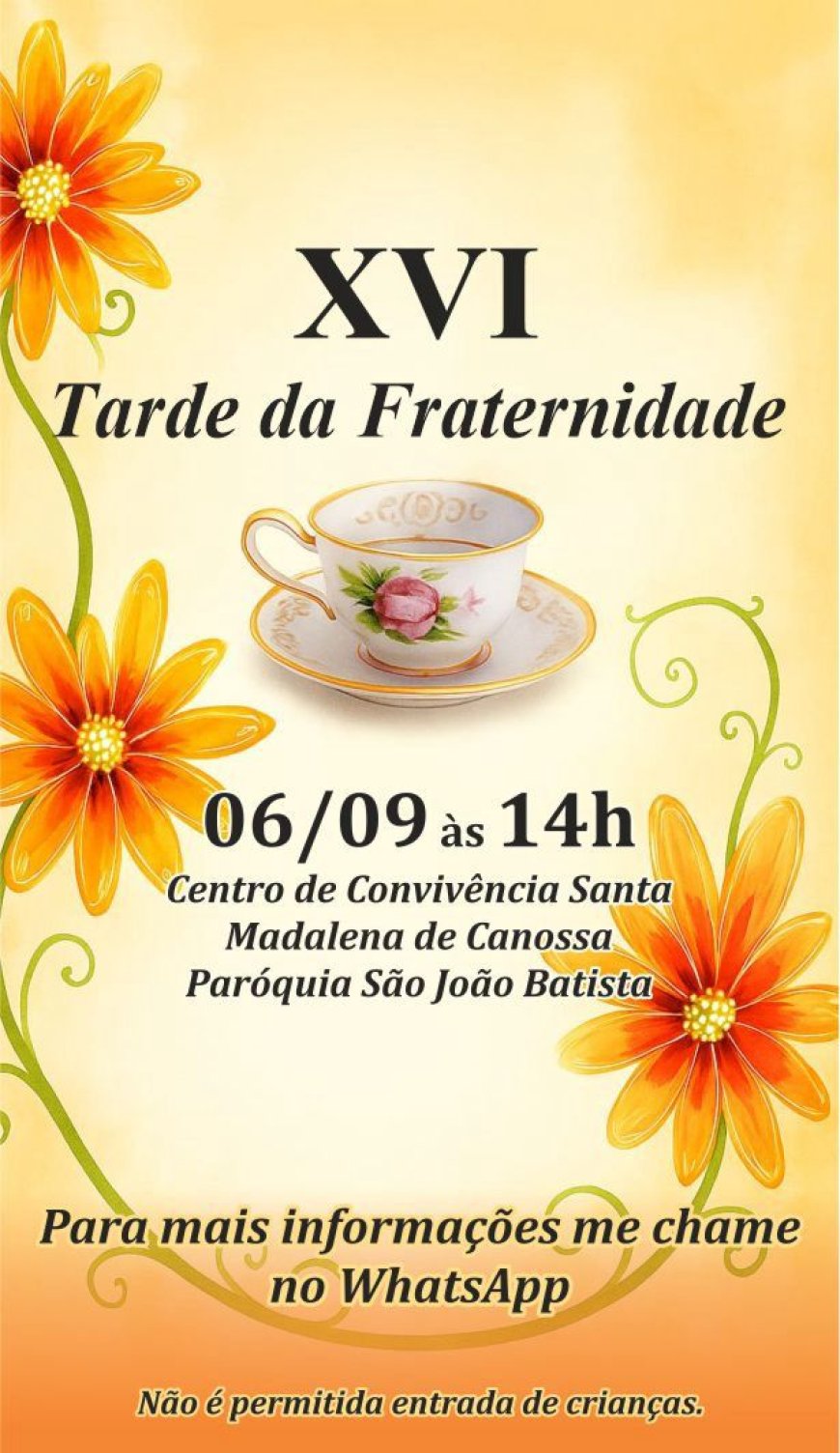 Turismo gastronômico em Sertãozinho começa com a XVI Tarde da Fraternidade