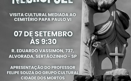 Projeto “Memórias da Necrópole” promove visita cultural ao Cemitério “Papa Paulo VI” no domingo, dia 07