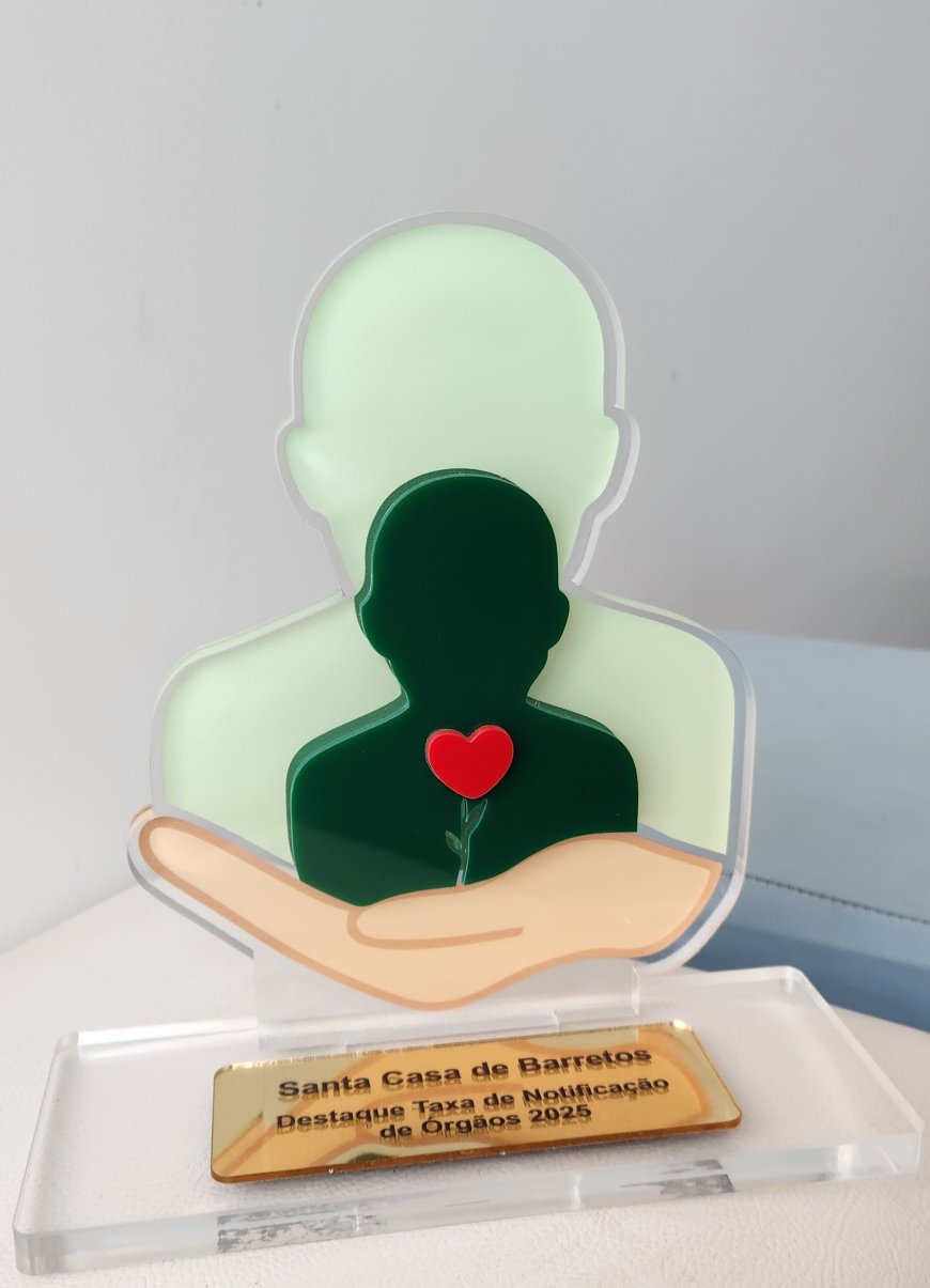 Santa Casa de Barretos é premiada por excelência em notificação de potenciais doadores de órgãos em 2025