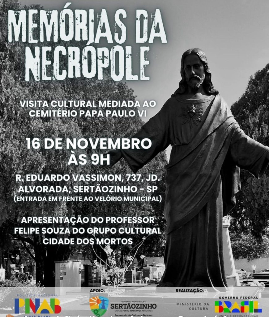 Visita guiada ao cemitério de Sertãozinho