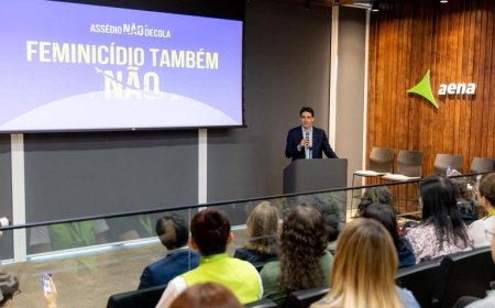 Ministério de Portos e Aeroportos anuncia campanha nos aeroportos contra o feminicídio no Brasil