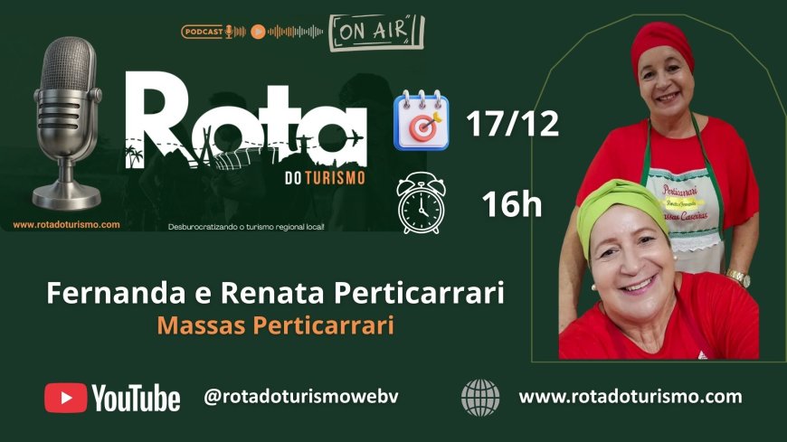 Gêmeas apresentam o turismo gastronômico através das massas italiana.