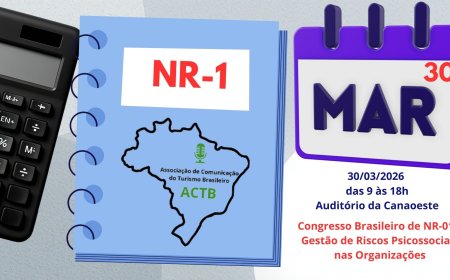 ACTB REALIZA 1º CONGRESSO BRASILEIRO  DE NR-01 – GESTÃO DE RISCOS  PSICOSSOCIAIS NAS ORGANIZAÇÕES