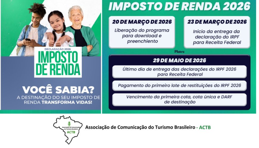 Chegou a hora de destinar o imposto de renda, escolha as entidades da sua cidade