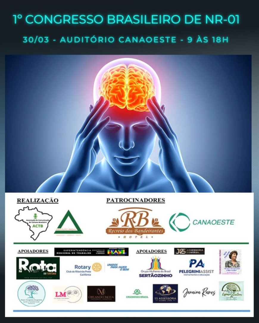 1º Congresso Brasileiro de NR-01, em Sertãozinho, destaca a urgência da gestão de riscos psicossociais nas empresas