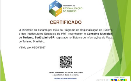Sertãozinho é validado, mais uma vez, no Mapa do Turismo Brasileiro, reafirmando sua vocação como Estância Turística