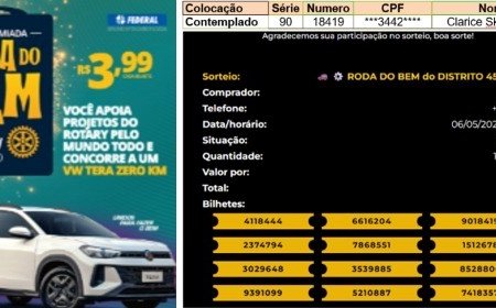 Clarice Skalkowicz é a ganhadora do VW TERA, ação promovida pelo Distrito 4540 do Rotary