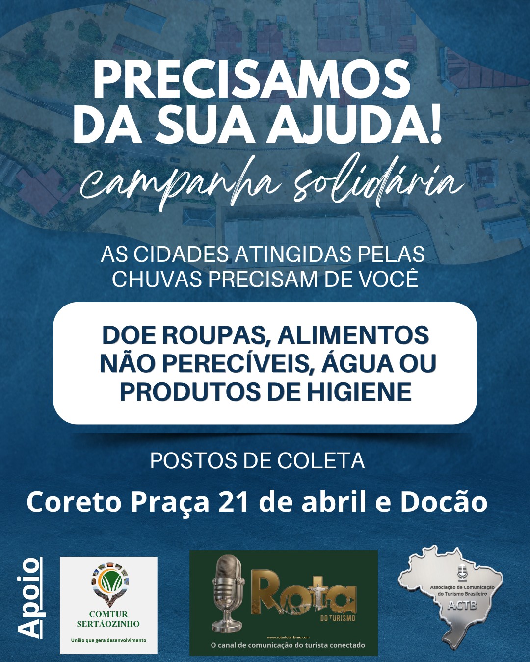 Sertãozinho realiza ação de arrecadação de donativos para ajudar cidades afetadas por temporal do último dia 24